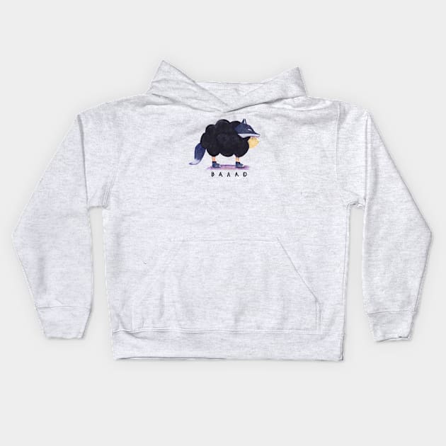 Bad Baad Black Sheep Kids Hoodie by MidnightCoffee